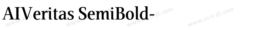 AIVeritas SemiBold字体转换